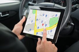 Tablet mit Navigation